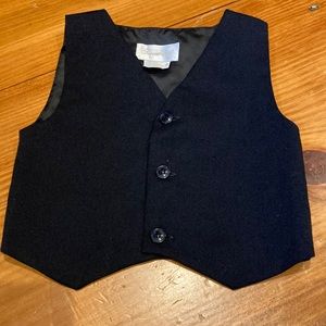 STRASBURG 2T Navy Blue Wool Suit Vest Special Occassion